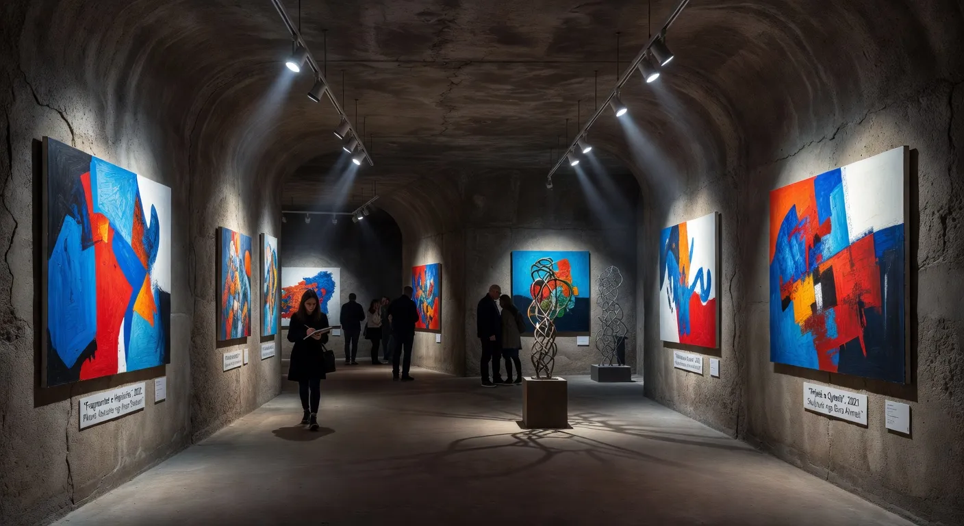 Bunker albanais de l'ère Hoxha converti en musée d'art contemporain à Tirana