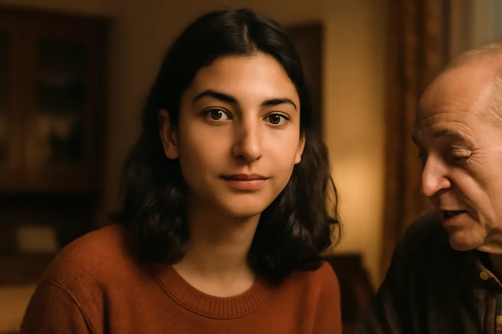 Portrait symbolisant la double appartenance culturelle de la deuxième génération albanaise en Grèce